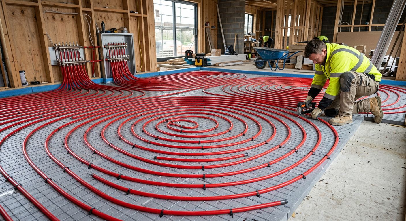 Installation de plancher chauffant hydraulique à Maisons-Laffitte 78